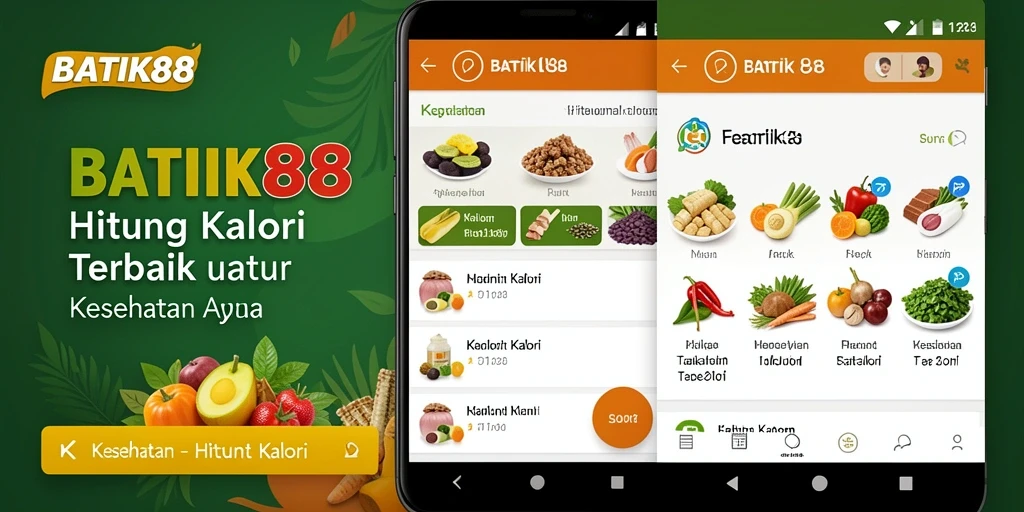 Antarmuka BATIK88 menampilkan penghitungan kalori yang jelas dan informatif.