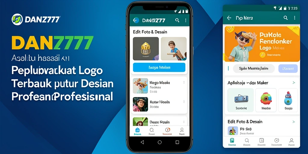 Tampilan antarmuka DAN777 yang ramah pengguna untuk desain logo.