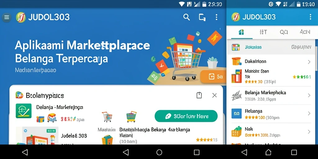 Tampilan antarmuka aplikasi JUDOL303 yang memudahkan berbelanja.