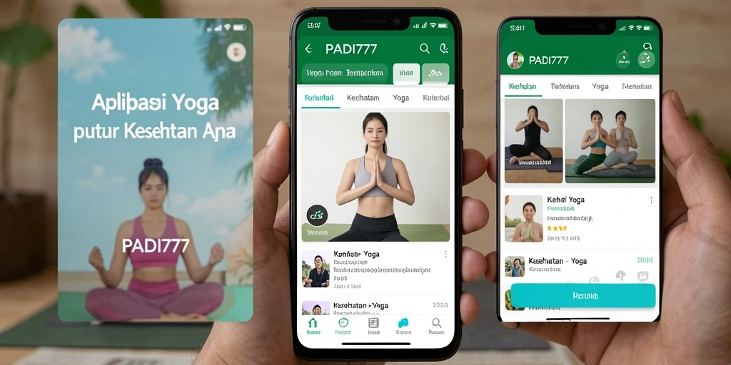 Tampilan antarmuka dari aplikasi PADI777 yang modern dan menarik.