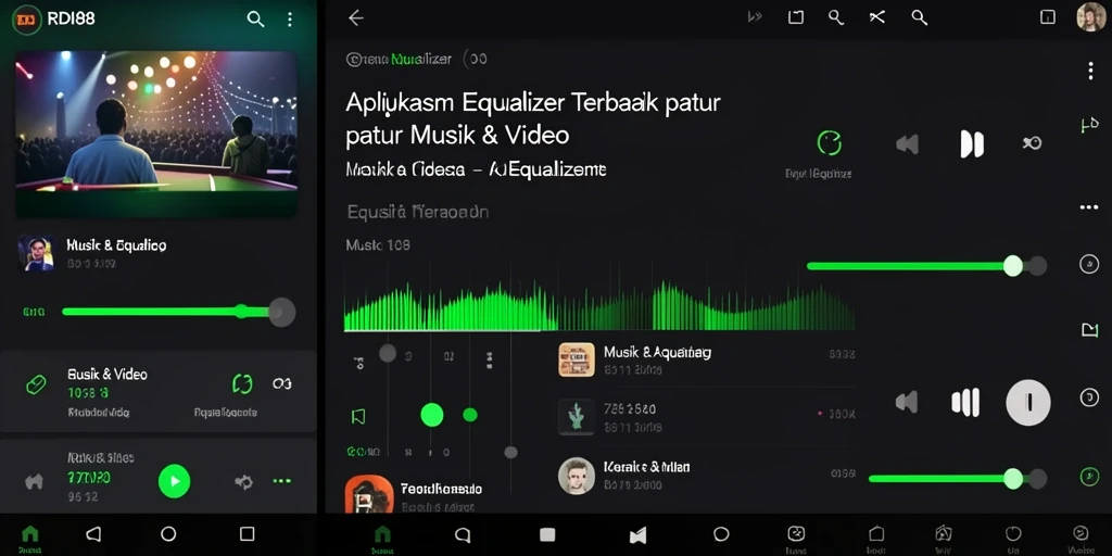Antarmuka RDI88 yang intuitif dengan fitur Equalizer.