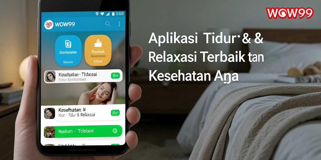 Antarmuka WOW99 yang sederhana dan fungsional untuk Tidur & Relaksasi.